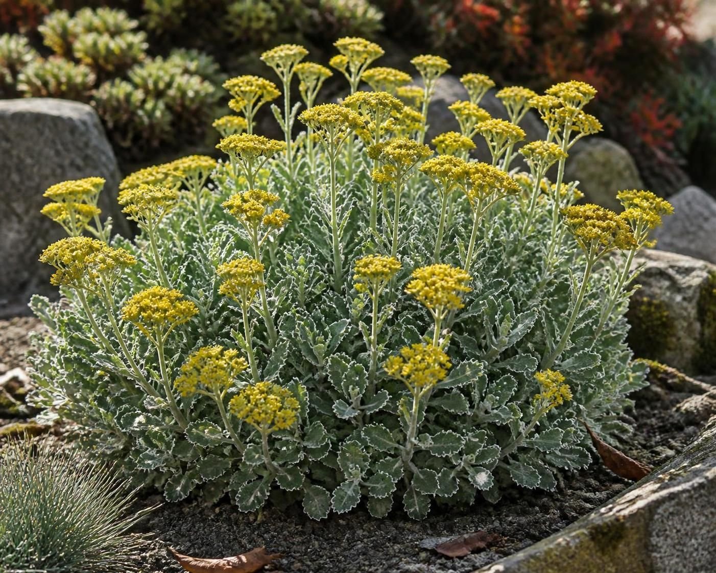 découvrez ajania pacifica, la marguerite d'automne au feuillage argenté, une plante élégante qui illumine votre jardin avec ses couleurs automnales et son aspect délicat.