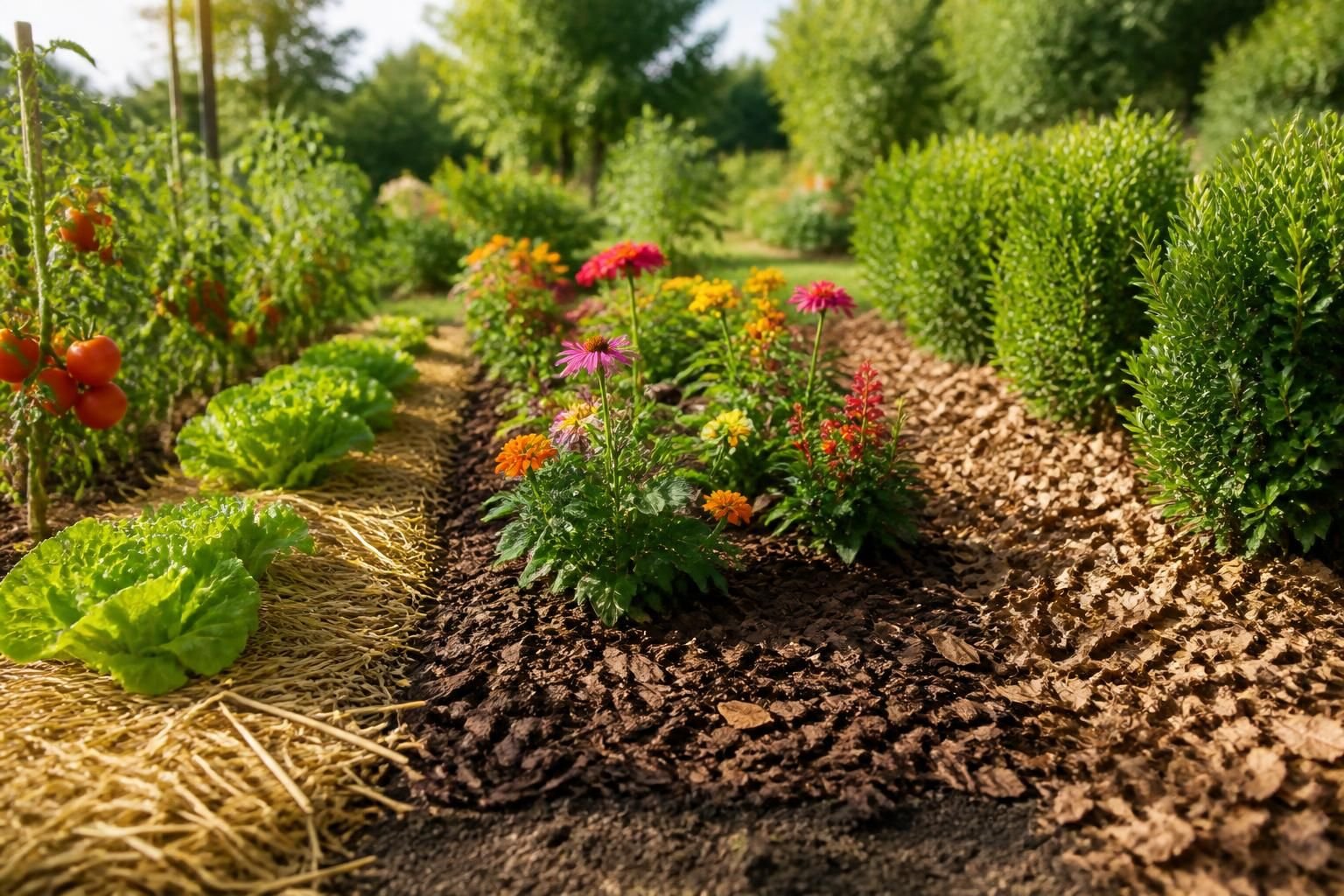découvrez quel paillis choisir en fonction de vos plantations pour un jardin sain et protégé toute l'année.
