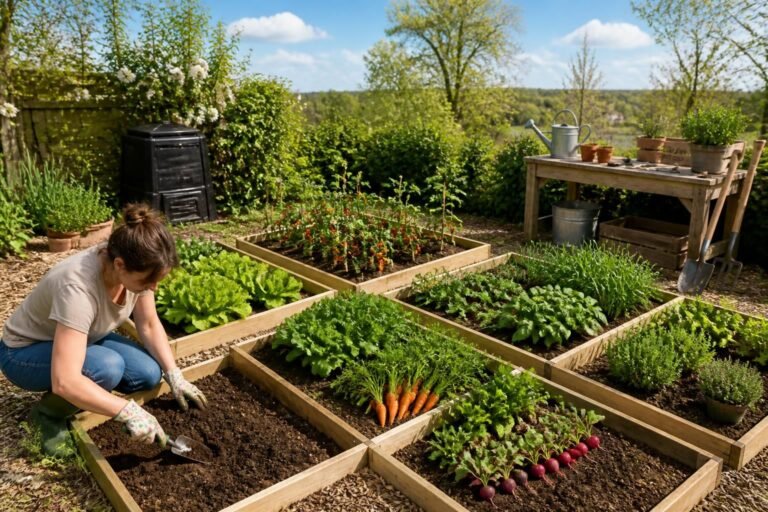 découvrez comment débuter un potager en carrés facilement, avec des conseils pratiques pour planter, organiser et entretenir votre jardin carré.