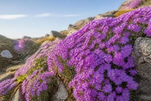 découvrez l'aubriète, une magnifique cascade de fleurs colorées qui illumine les jardins au printemps.