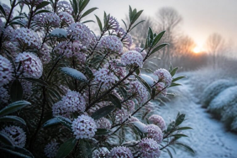 découvrez daphné, un arbuste au parfum envoûtant qui embellit votre jardin même en plein hiver avec ses fleurs délicates et son odeur captivante.