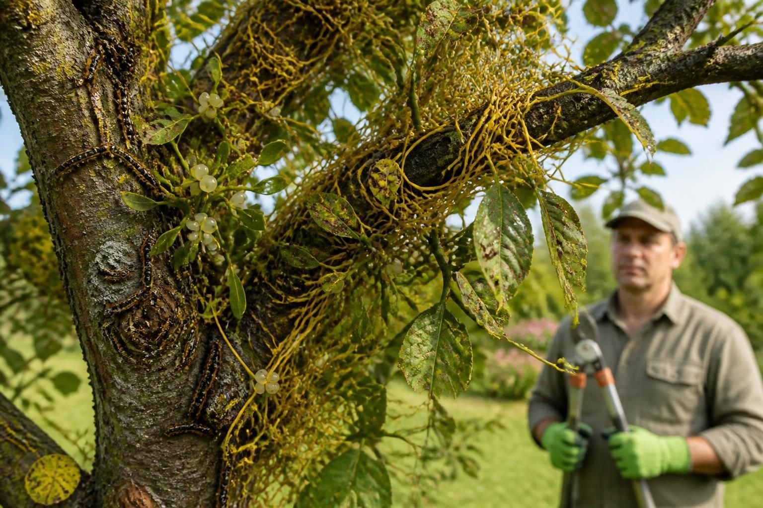 découvrez comment identifier et traiter la gui, la cuscute et autres parasites des arbres pour protéger efficacement vos plantations.